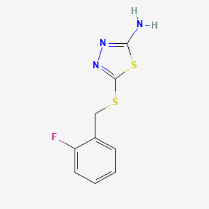 5-(2-Fluoro-benzylsulfanyl)-[1,3,4]thiadiazol-2-ylamine