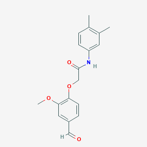 N-(3,4-dimethylphenyl)-2-(4-formyl-2-methoxyphenoxy)acetamide