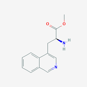molecular formula C13H14N2O2 B12987755 Methyl (S)-2-amino-3-(isoquinolin-4-yl)propanoate 