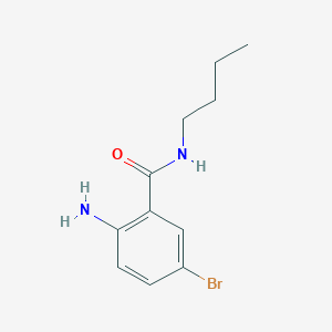 molecular formula C11H15BrN2O B12987764 2-Amino-5-bromo-N-butylbenzamide 