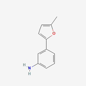 molecular formula C11H11NO B1298778 3-(5-Methylfuran-2-yl)aniline CAS No. 298220-43-6