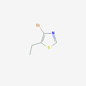 molecular formula C5H6BrNS B12987808 4-Bromo-5-ethylthiazole 