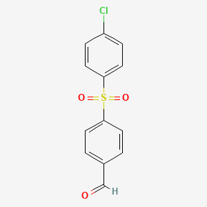 molecular formula C13H9ClO3S B1298785 4-((4-Chlorophenyl)sulfonyl)benzaldehyde CAS No. 77422-24-3