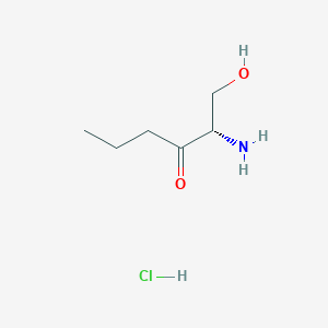 molecular formula C6H14ClNO2 B12987876 (S)-2-Amino-1-hydroxyhexan-3-one hydroChloride 