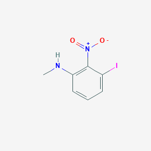 molecular formula C7H7IN2O2 B12987879 3-iodo-N-methyl-2-nitroaniline 