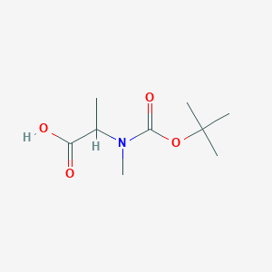 molecular formula C9H17NO4 B129879 2-((tert-Butoxycarbonyl)(methyl)amino)propanoic acid CAS No. 13734-31-1