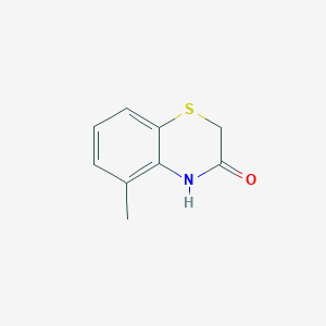 molecular formula C9H9NOS B12987914 5-Methyl-2H-benzo[b][1,4]thiazin-3(4H)-one 