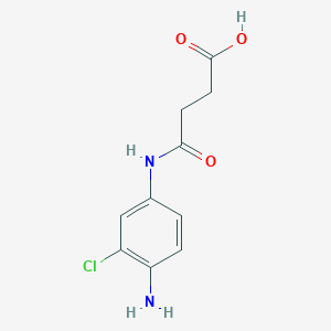 molecular formula C10H11ClN2O3 B1298797 N-(4-Amino-3-chloro-phenyl)-succinamic acid CAS No. 491839-51-1