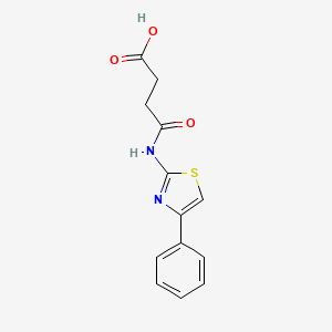 molecular formula C13H12N2O3S B1298803 4-Oxo-4-[(4-phenyl-1,3-thiazol-2-yl)amino]butanoic acid CAS No. 71576-04-0