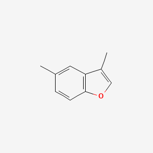 molecular formula C10H10O B12988056 Benzofuran, 3,5-dimethyl- CAS No. 10410-35-2