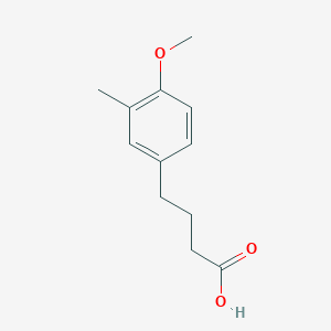 molecular formula C12H16O3 B1298809 4-(4-Methoxy-3-methylphenyl)butanoic acid CAS No. 33446-15-0