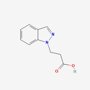 molecular formula C10H10N2O2 B1298811 3-Indazol-1-yl-propionic acid CAS No. 247128-24-1