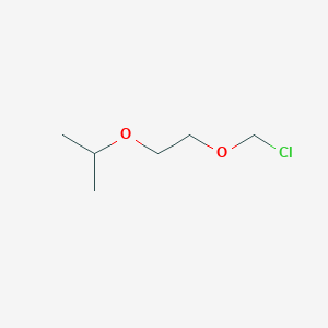 molecular formula C6H13ClO2 B12988118 2-[2-(Chloromethoxy)ethoxy]propane 