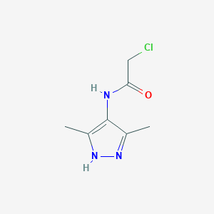 molecular formula C7H10ClN3O B1298812 2-chloro-N-(3,5-dimethyl-1H-pyrazol-4-yl)acetamide CAS No. 436100-01-5