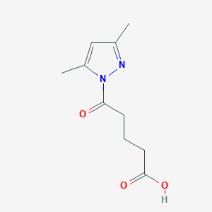 molecular formula C10H14N2O3 B1298827 5-(3,5-二甲基-1H-吡唑-1-基)-5-氧代戊酸 CAS No. 481703-72-4