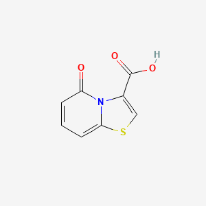 molecular formula C8H5NO3S B12988420 5-Oxo-5H-thiazolo[3,2-a]pyridine-3-carboxylic acid 