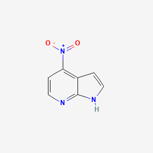 molecular formula C7H5N3O2 B1298852 4-nitro-1H-pyrrolo[2,3-b]pyridine CAS No. 83683-82-3