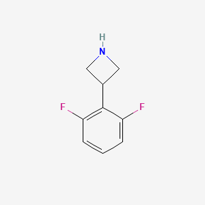 molecular formula C9H9F2N B12988543 3-(2,6-Difluorophenyl)azetidine 