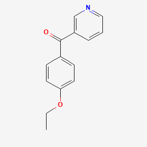 molecular formula C14H13NO2 B12988574 p-Ethoxyphenyl 3-pyridylketone CAS No. 32921-15-6