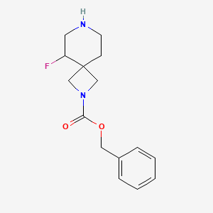 molecular formula C15H19FN2O2 B12988579 Benzyl 5-fluoro-2,7-diazaspiro[3.5]nonane-2-carboxylate 