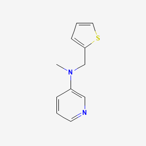 molecular formula C11H12N2S B12988655 N-Methyl-N-(thiophen-2-ylmethyl)pyridin-3-amine 