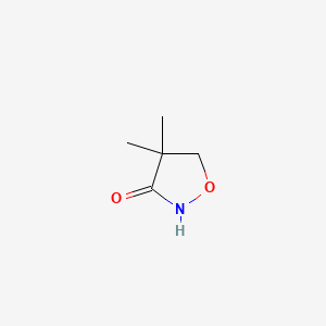 molecular formula C5H9NO2 B1298870 4,4-Dimethyl-1,2-oxazolidin-3-one CAS No. 81778-07-6
