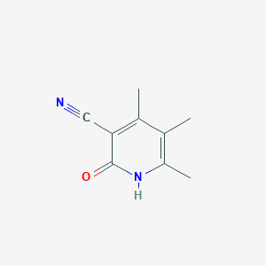 molecular formula C9H10N2O B1298871 2-Hydroxy-4,5,6-trimethylnicotinonitrile CAS No. 91591-59-2
