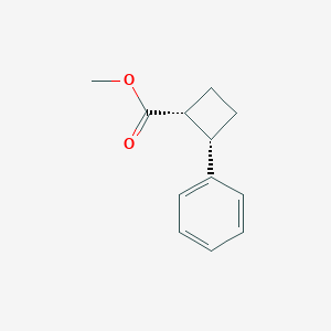 molecular formula C12H14O2 B12988777 Methyl (1R,2S)-2-phenylcyclobutane-1-carboxylate 