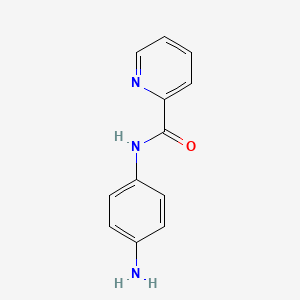 molecular formula C12H11N3O B1298878 N-(4-aminophenyl)pyridine-2-carboxamide CAS No. 491839-49-7