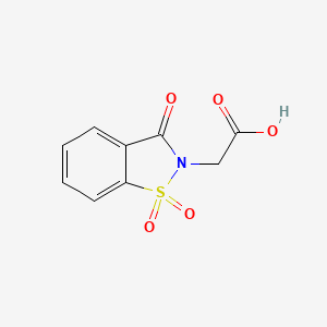 molecular formula C9H7NO5S B1298894 (1,1-dioxido-3-oxo-1,2-benzisothiazol-2(3H)-yl)acetic acid CAS No. 52188-11-1