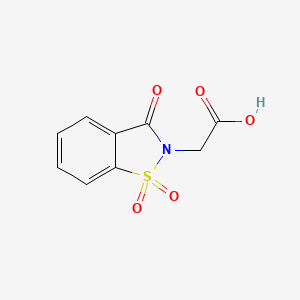 molecular formula C9H7NO5S B1298894 (1,1-dioxido-3-oxo-1,2-benzothiazol-2(3H)-yl)acetic acid CAS No. 52188-11-1