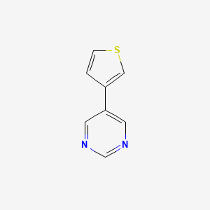 molecular formula C8H6N2S B1298895 5-(3-Thienyl)pyrimidine CAS No. 58759-02-7