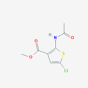 molecular formula C8H8ClNO3S B1298896 2-(乙酰氨基)-5-氯-3-噻吩甲酸甲酯 CAS No. 22288-82-0