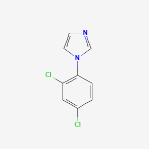 molecular formula C9H6Cl2N2 B12989006 1-(2,4-Dichlorophenyl)-1H-imidazole 
