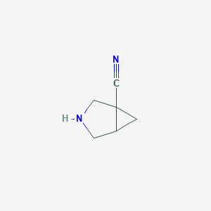 molecular formula C6H8N2 B12989022 3-Azabicyclo[3.1.0]hexane-1-carbonitrile 