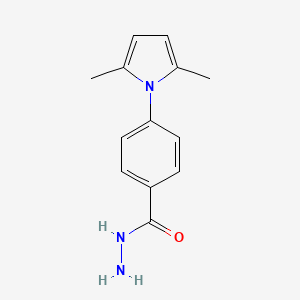 molecular formula C13H15N3O B1298903 4-(2,5-Dimethyl-1H-pyrrol-1-yl)benzohydrazide CAS No. 26165-67-3