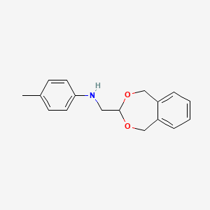 molecular formula C17H19NO2 B1298906 (5,9-Dihydro-6,8-dioxa-benzocyclohepten-7-yl-methyl)-p-tolyl-amine CAS No. 309720-04-5