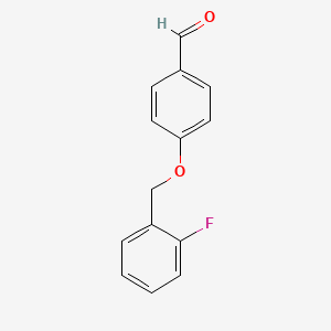 molecular formula C14H11FO2 B1298908 4-(2-Fluorobenzyloxy)benzaldehyde CAS No. 70627-20-2