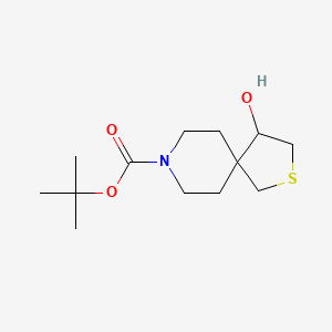 molecular formula C13H23NO3S B12989083 8-Boc-2-thia-8-azaspiro[4.5]decan-4-ol 