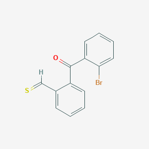 molecular formula C14H9BrOS B12989094 2-(2-Bromobenzoyl)thiobenzaldehyde 