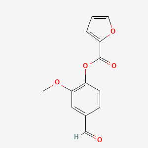 molecular formula C13H10O5 B1298911 4-Formyl-2-methoxyphenyl 2-furoate CAS No. 326006-77-3