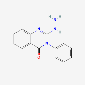 molecular formula C14H12N4O B1298918 2-hydrazino-3-phenylquinazolin-4(3H)-one CAS No. 731-52-2