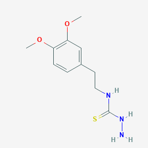 molecular formula C11H17N3O2S B1298920 4-(3,4-Dimethoxyphenethyl)-3-thiosemicarbazide CAS No. 53068-24-9