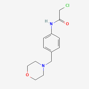 molecular formula C13H17ClN2O2 B12989266 2-chloro-N-[4-(morpholin-4-ylmethyl)phenyl]acetamide 