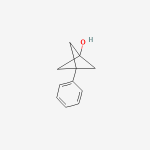 molecular formula C11H12O B12989282 3-Phenylbicyclo[1.1.1]pentan-1-ol CAS No. 1219537-86-6