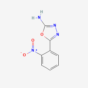 molecular formula C8H6N4O3 B1298930 5-(2-Nitrophenyl)-1,3,4-oxadiazol-2-amine CAS No. 109060-71-1
