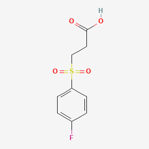 molecular formula C9H9FO4S B1298934 3-[(4-Fluorophenyl)sulfonyl]propanoic acid CAS No. 682760-24-3