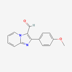 molecular formula C15H12N2O2 B1298937 2-(4-Methoxyphenyl)imidazo[1,2-a]pyridine-3-carbaldehyde CAS No. 426239-77-2
