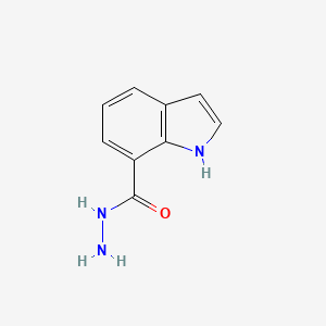 molecular formula C9H9N3O B1298938 1H-indole-7-carbohydrazide CAS No. 321309-24-4