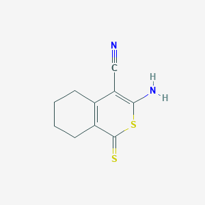 molecular formula C10H10N2S2 B1298939 3-Amino-1-thioxo-5,6,7,8-tetrahydro-1H-isothiochromene-4-carbonitrile CAS No. 5275-11-6